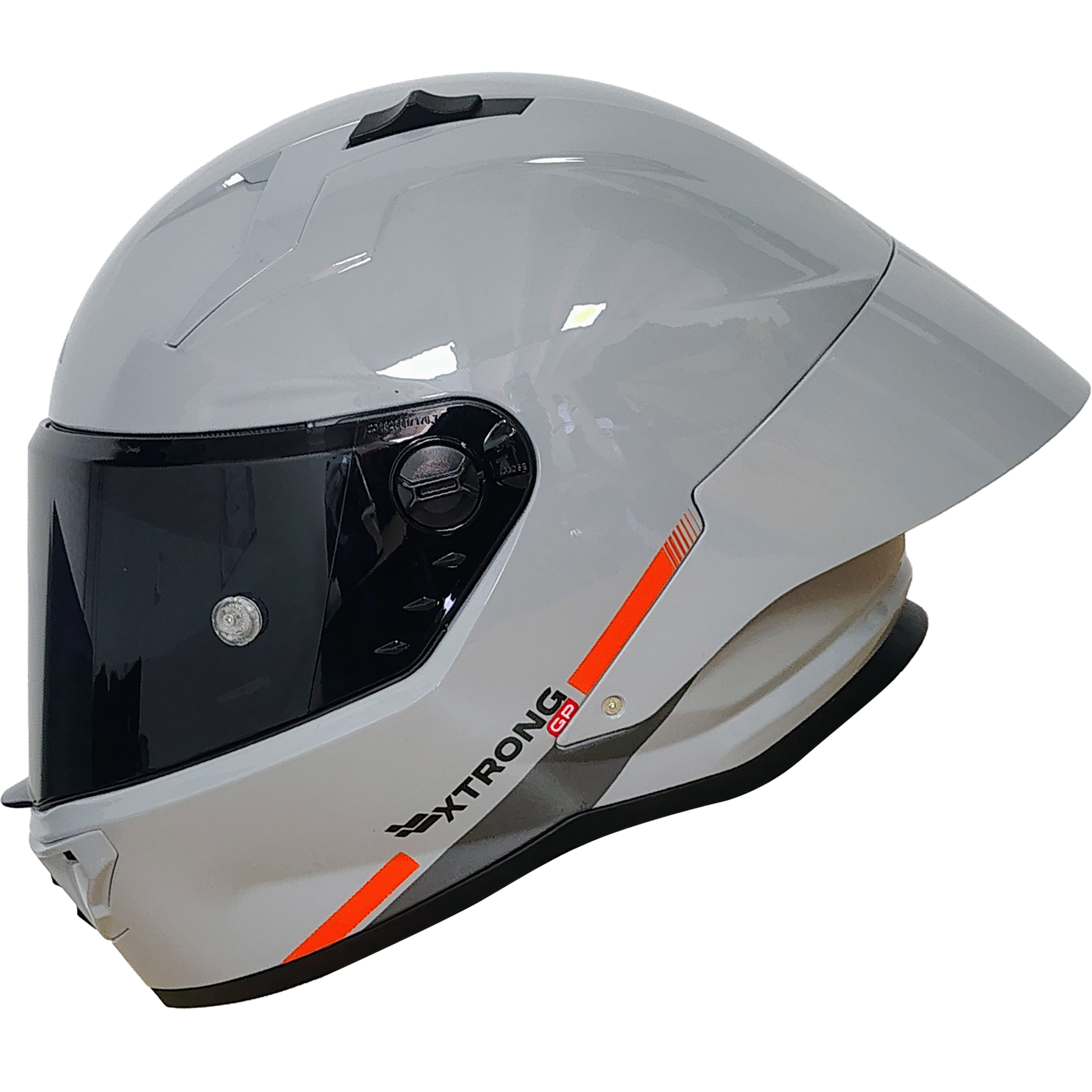 Casco XTR-352R1 ECE-2206 Xtrong signature i gris-nardo brillo visor humo XL