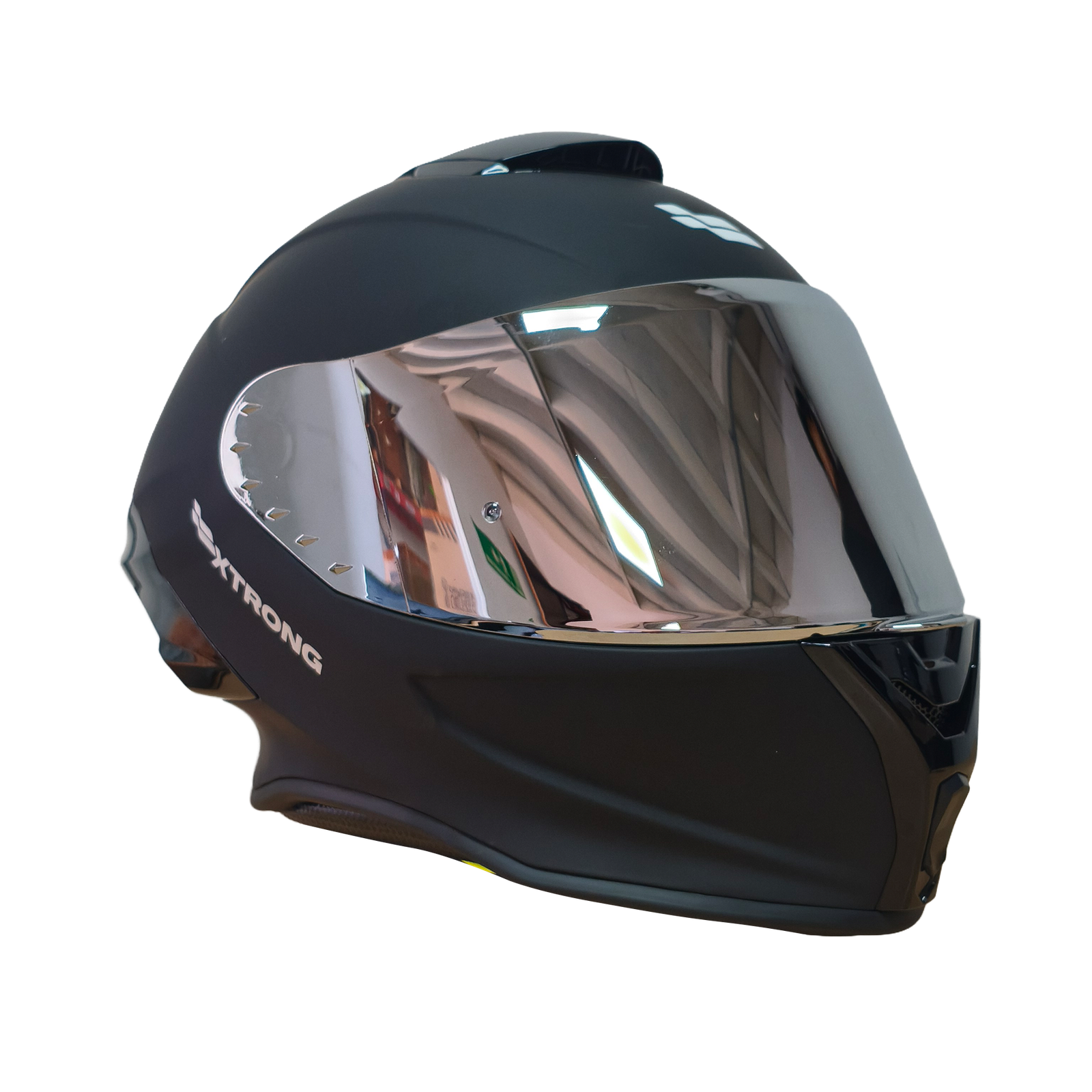 Casco XTR-820 ECE-2206 Xtrong negro mate SP negro-mate visor plateado L