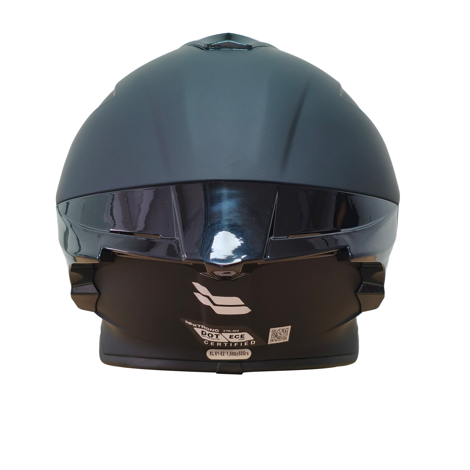 Casco XTR-820 ECE-2206 Xtrong negro mate SP negro-mate visor plateado L - Imagen 3