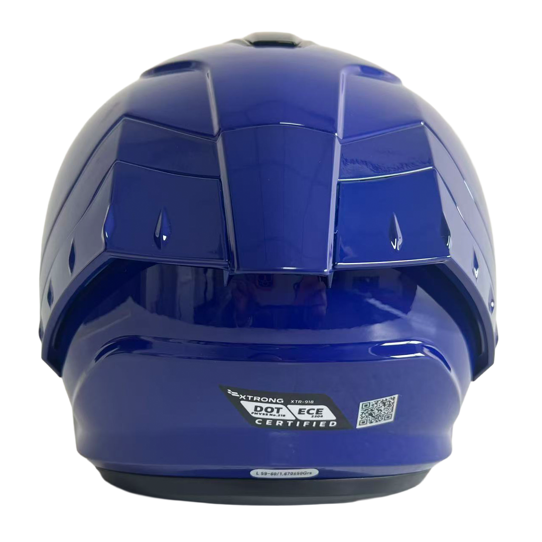 XTR-918 ECE-2206 XTRONG AZUL BRILLO SP AZUL-BRILLO VISOR TRANSPARENTE L - Imagen 3