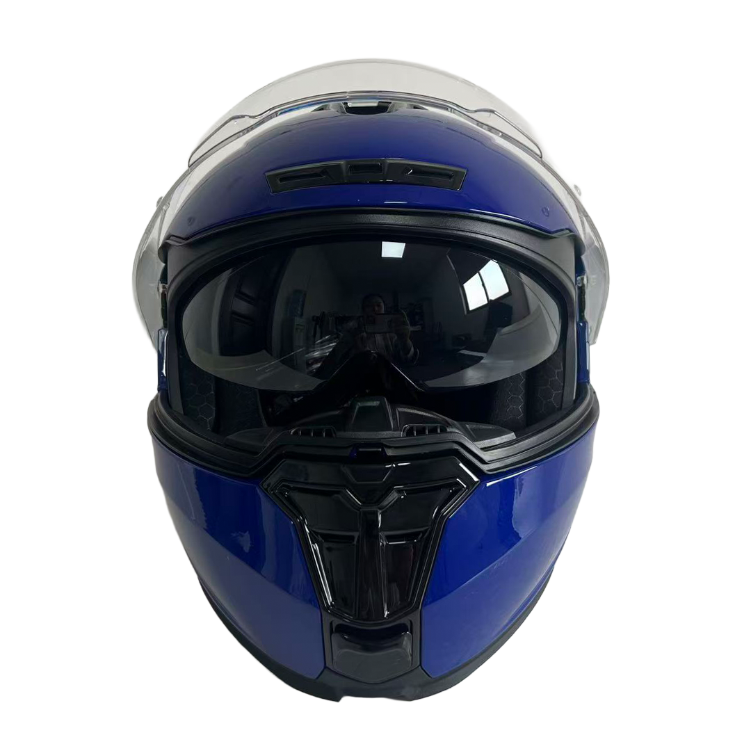 XTR-918 ECE-2206 XTRONG AZUL BRILLO SP AZUL-BRILLO VISOR TRANSPARENTE L - Imagen 4