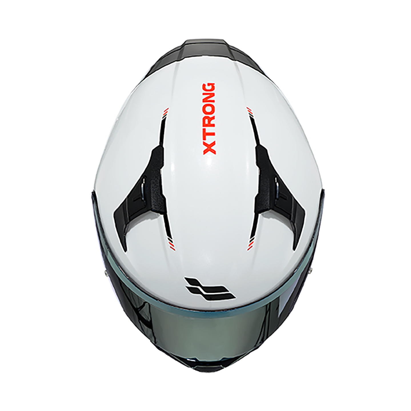 Casco XTR-RANGER ECE-2206 Xtrong racecraft blanco brillo visor dorado L - Imagen 3