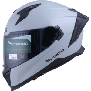 Casco XTR-M69 ECE-2206 Xtrong gris-nardo brillo SP negro-brillo visor humo XL