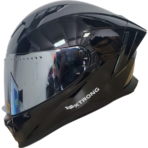 Casco XTR-M69 ECE-2206 Xtrong negro brillo SP negro-brillo visor plateado XL