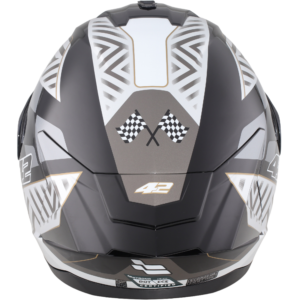 Casco XTR-M70 ECE-2206 Xtrong sprint gris brillo visor plateado XL