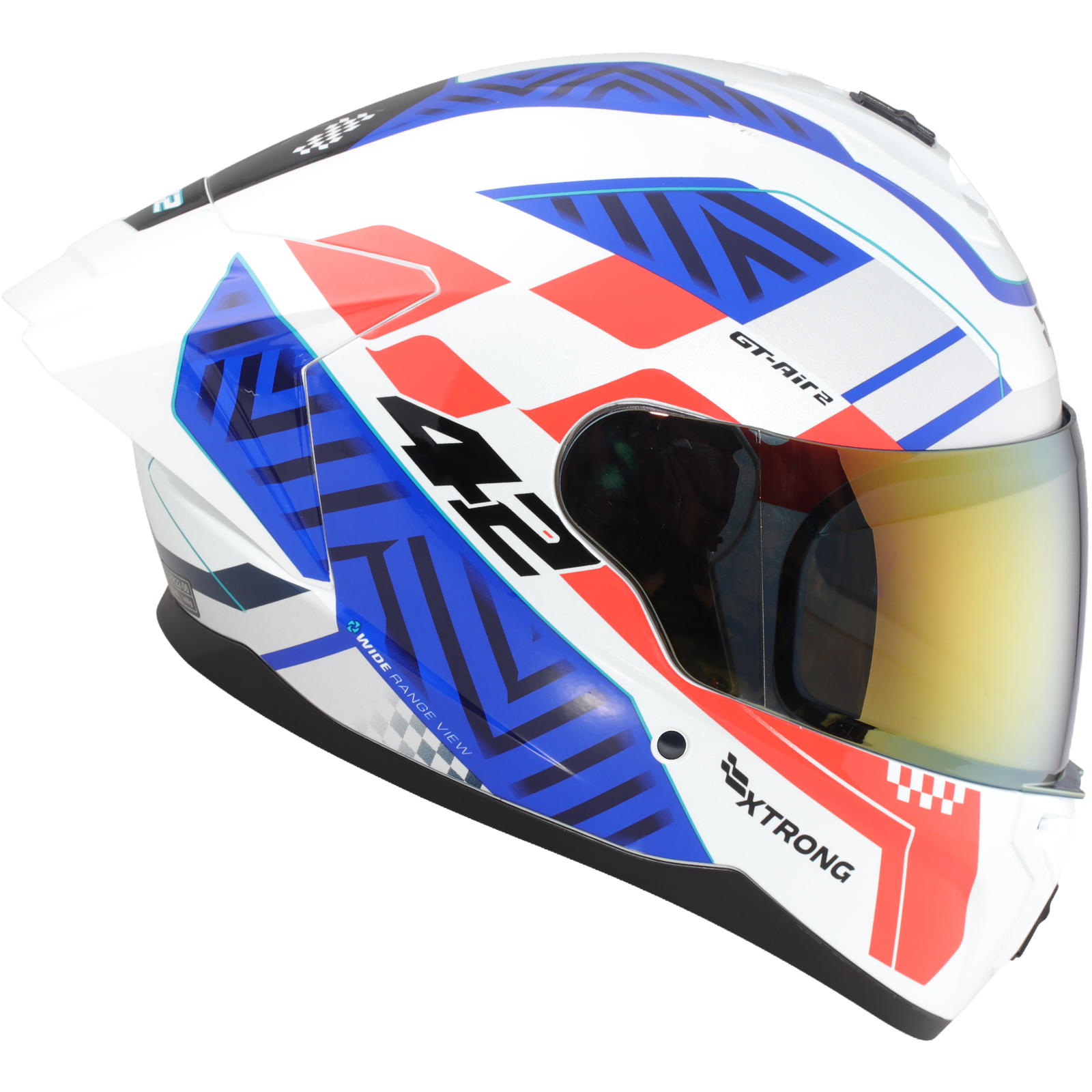 Casco XTR-M70 ECE-2206 Xtrong sprint rojo brillo visor rojo L - Imagen 4