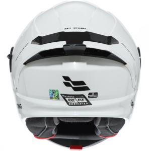 Casco XTR-PHANTOM ECE-2206 Xtrong storm blanco brillo visor plateado M