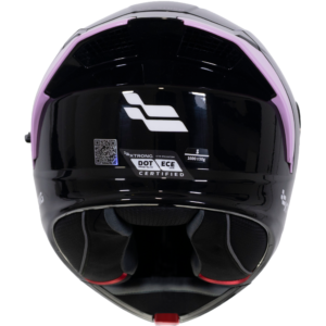 Casco XTR-PHANTOM ECE-2206 Xtrong storm negro-rosado brillo visor morado M