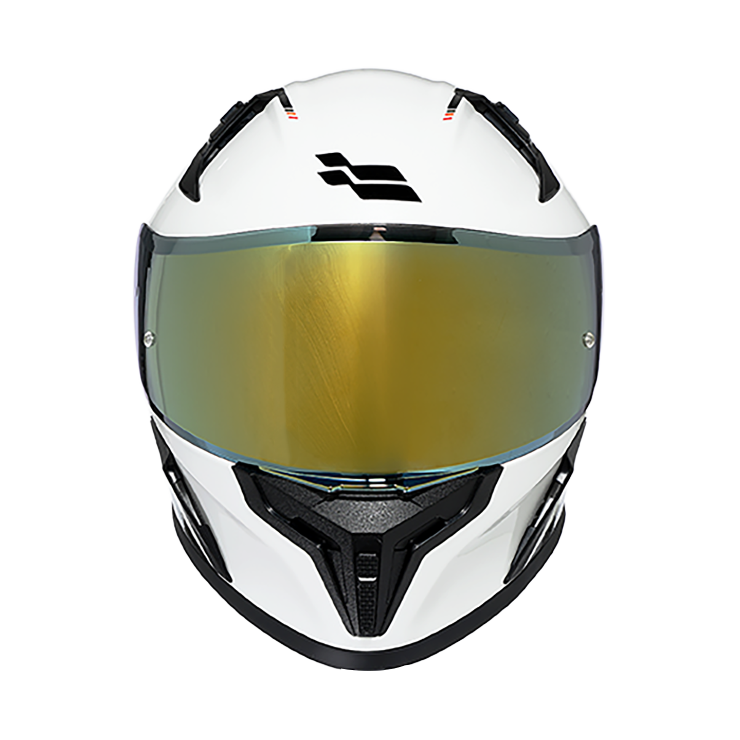 Casco XTR-RANGER ECE-2206 Xtrong racecraft blanco brillo visor dorado L - Imagen 4