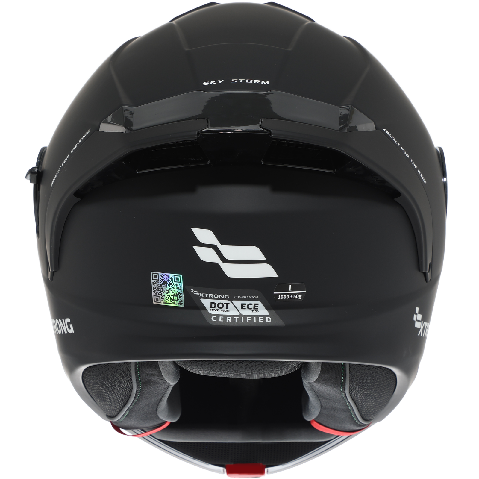 Casco XTR-PHANTOM ECE-2206 Xtrong storm carbon mate visor plateado L - Imagen 5