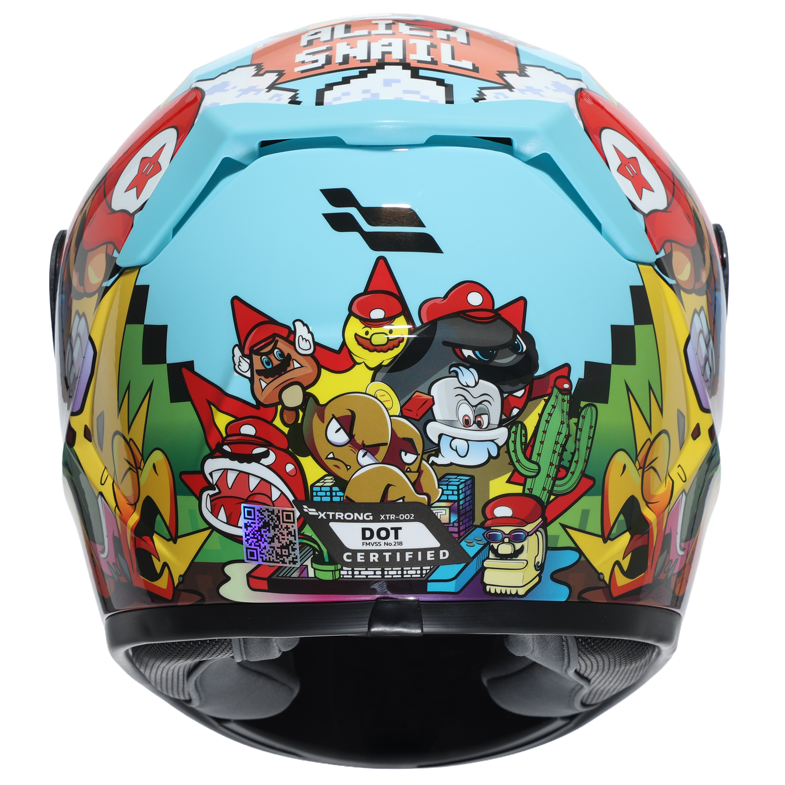 Casco Integral XTR-002 Turquesa Talla XM | SKU 19226 - Imagen 4