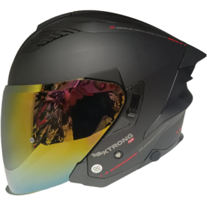 Casco Abierto XTR-CUP Negro-Rojo Talla M | SKU 17668