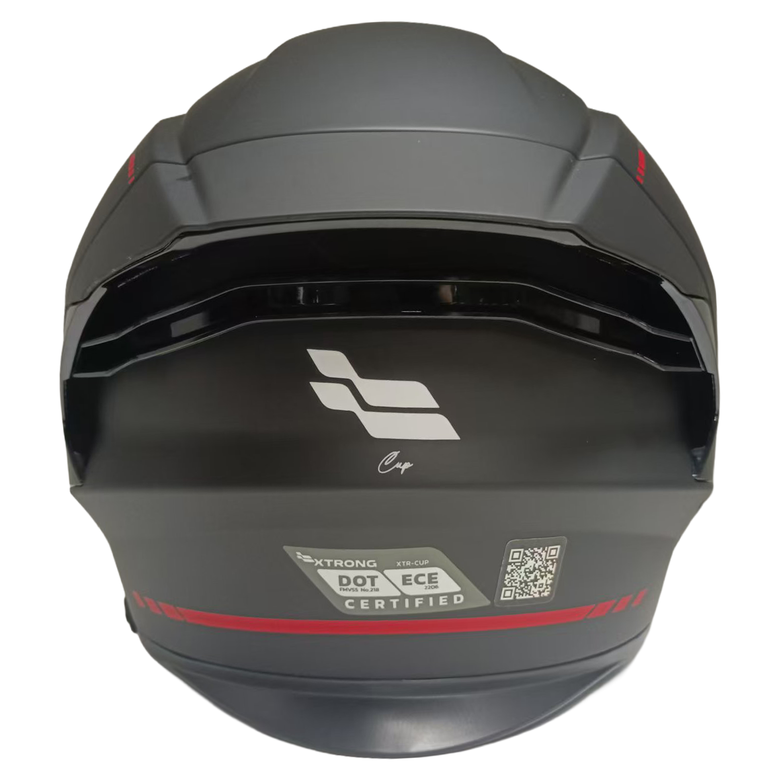 Casco Abierto XTR-CUP Negro-Rojo Talla M | SKU 17668 - Imagen 3
