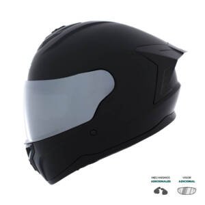 Casco XTR-M70 SET ECE-2206 Xtrong negro mate SP negro-mate visor plateado L | SKU16190