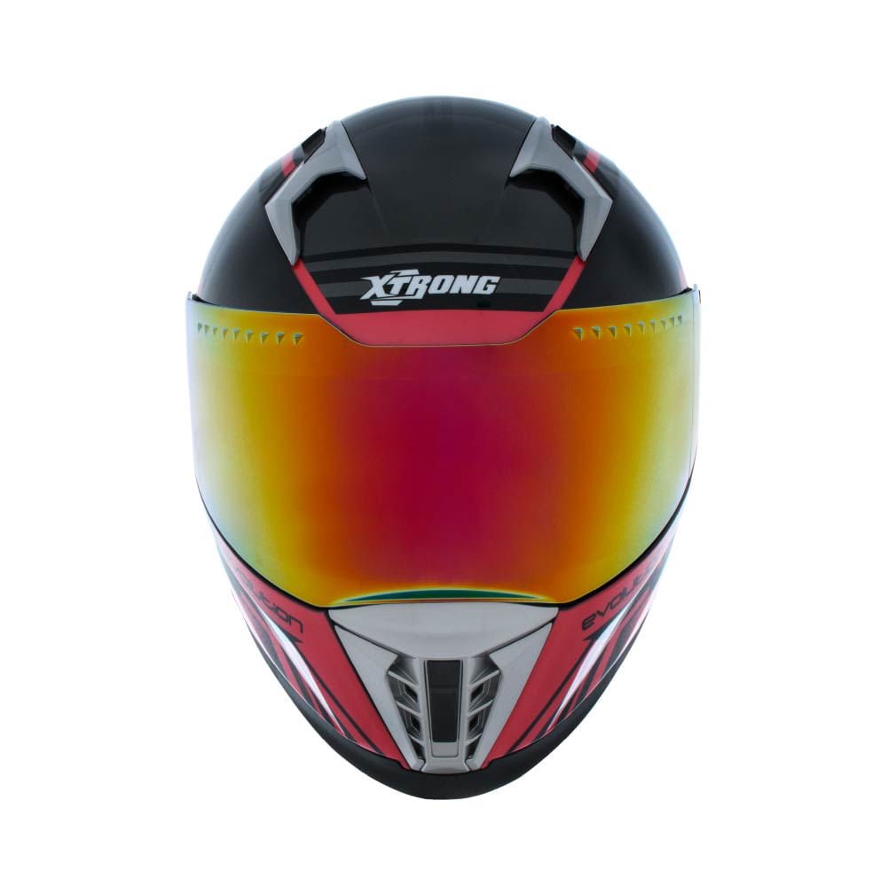Casco XTR-M69 SET ECE-2206 Xtrong glitch rojo brillo visor rojo XL | SKU16609 - Imagen 2