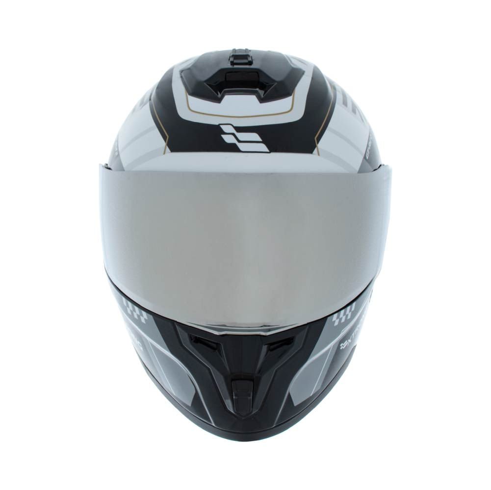 Casco XTR-M70 ECE-2206 Xtrong sprint gris brillo visor plateado L | SKU16875 - Imagen 2