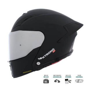 Casco XTR-SKY ECE-2206 Xtrong GP negro mate SP negro-mate visor plateado M | SKU16929