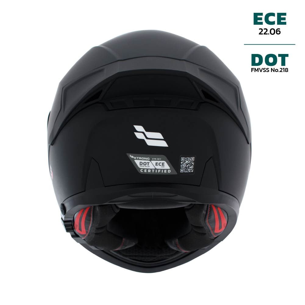 Casco XTR-SKY ECE-2206 Xtrong GP negro mate SP negro-mate visor plateado S | SKU16928 - Imagen 3
