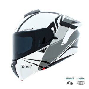 Casco XTR-PHANTOM SET ECE-2206 Xtrong flowing blanco brillo visor humo L | SKU17202
