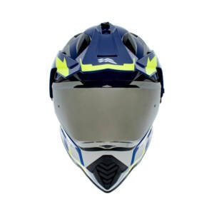 Casco XTR-902 fly gris azul verde L | SKU17289