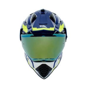 Casco XTR-902 fly blanco azul verde M | SKU17294
