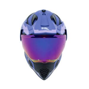 Casco XTR-902 fly negro morado mate M | SKU17300
