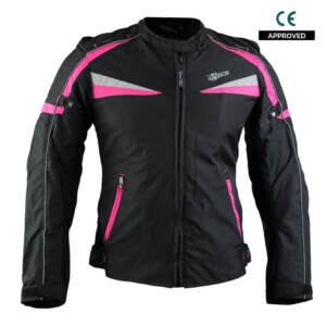 XTR-2127 XTRONG CHAQUETA-CARRETERA DAMA NEGRO-ROSADO S | SKU17334