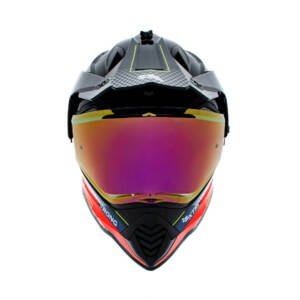 Casco XTR-902 ECE-2206 Xtrong misano ii negro-naranja brillo visor rojo XL | SKU17410