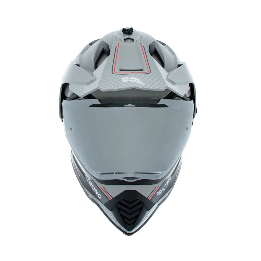 Casco XTR-902 ECE-2206 Xtrong misano ii gris-nardo brillo visor plateado M | SKU17420 - Imagen 2