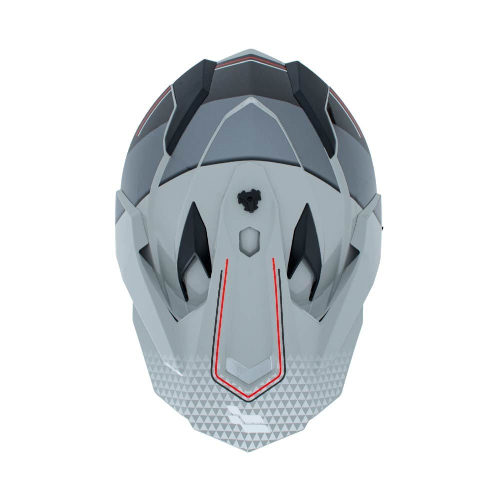 Casco XTR-902 ECE-2206 Xtrong misano ii gris-nardo brillo visor plateado M | SKU17420 - Imagen 4