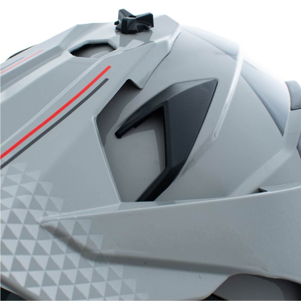 Casco XTR-902 ECE-2206 Xtrong misano ii gris-nardo brillo visor plateado M | SKU17420 - Imagen 8