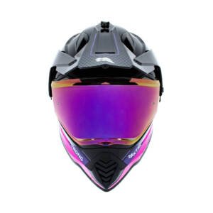 Casco XTR-902 ECE-2206 Xtrong misano ii negro-morado brillo visor morado M | SKU17426