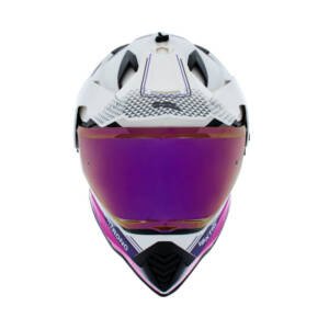 Casco XTR-902 ECE-2206 Xtrong misano ii blanco-morado brillo visor morado S | SKU17427