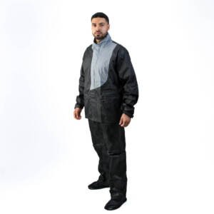 XTR-2327 XTRONG IMPERMEABLES-TELA CON ZAPATO NEGRO-GRIS 2XL | SKU17497