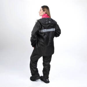 XTR-2327 XTRONG IMPERMEABLES-TELA CON ZAPATO NEGRO-ROSADO L | SKU17503