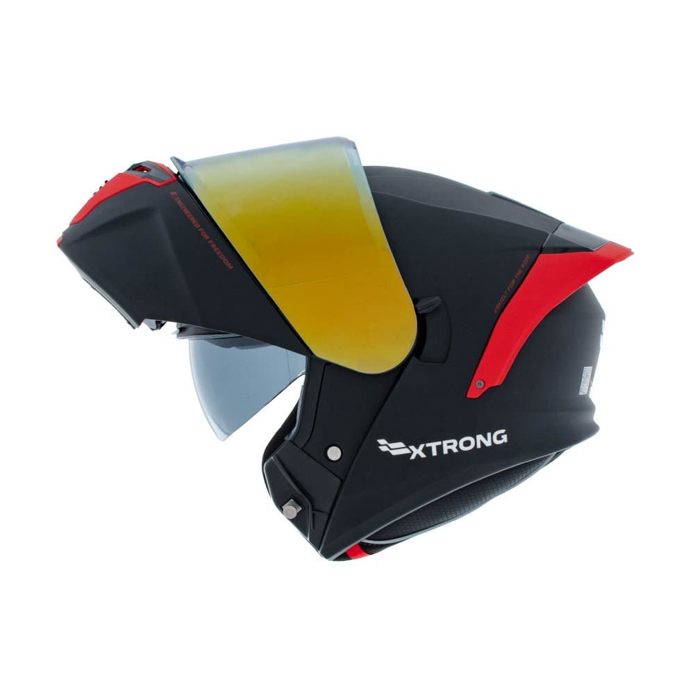 Casco XTR-PHANTOM ECE-2206 Xtrong storm negro-rojo mate visor rojo M | SKU17517 - Imagen 5