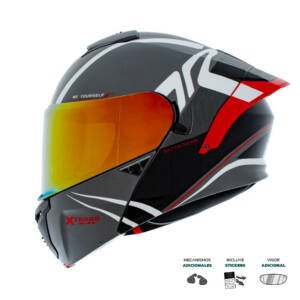 Casco XTR-PHANTOM ECE-2206 Xtrong flowing gris brillo M (sin mecanismo adicional) | SKU19130
