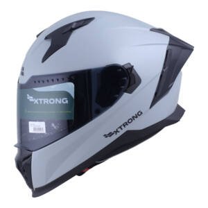 XTR-M69 ECE-2206 XTRONG GRIS-NARDO BRILLO SP NEGRO-BRILLO VISOR HUMO M | SKU16891