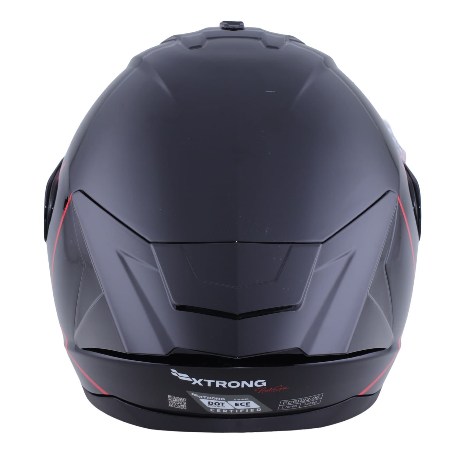 XTR-M70 ECE-2206 XTRONG NEXT GEN NEGRO-ROJO BRILLO VISOR ROJO M | SKU17459 - Imagen 2
