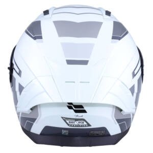 XTR-M69 ECE-2206 XTRONG MACH 1 BLANCO-GRIS BRILLO VISOR PLATEADO L | SKU17472