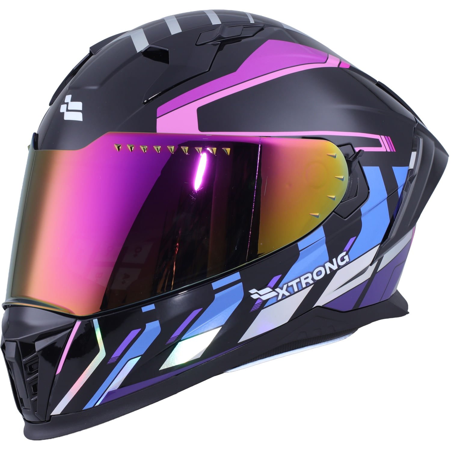 XTR-M69 ECE-2206 XTRONG MACH 1 MORADO-IRIS BRILLO VISOR MORADO M | SKU17475 - Imagen 3