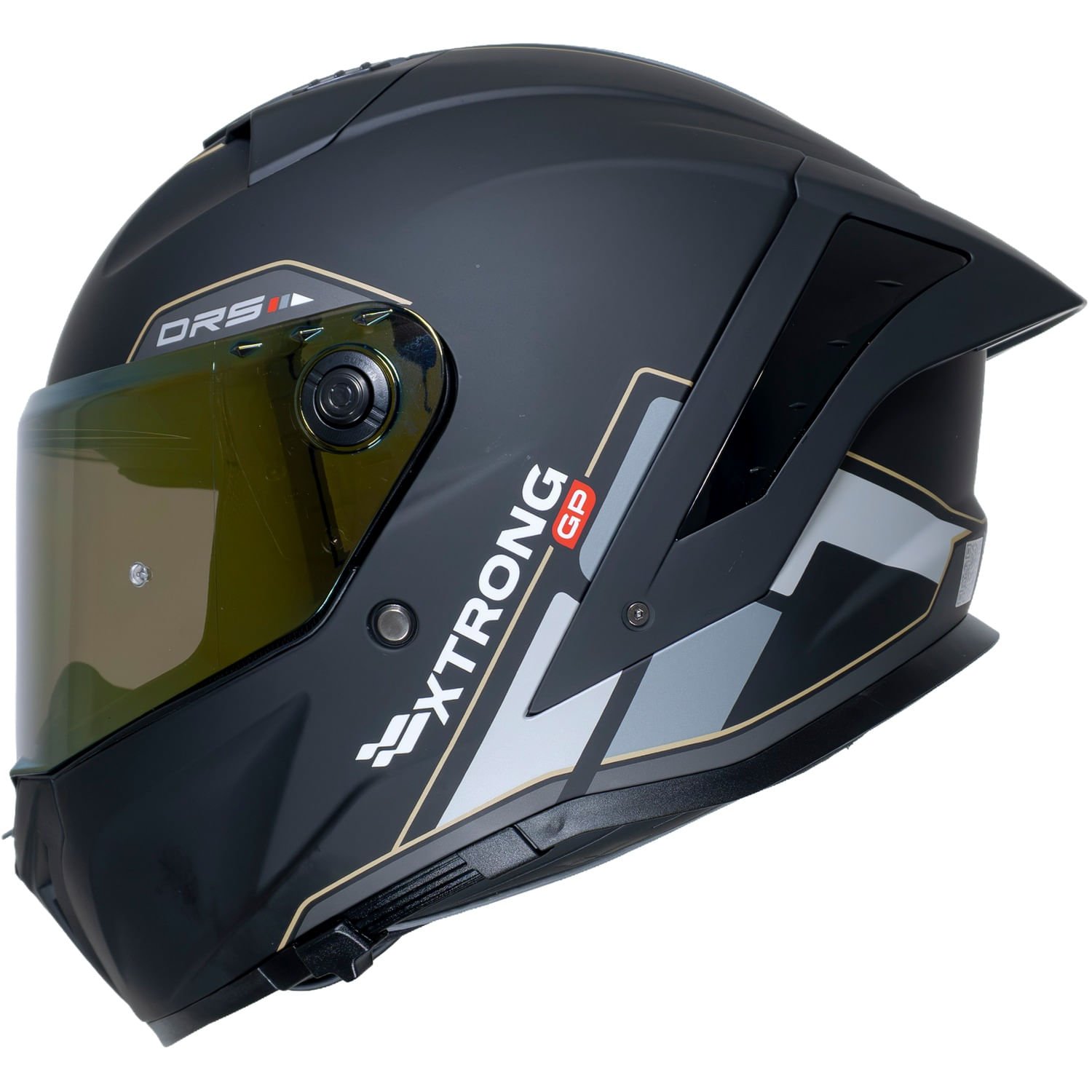 XTR-DRS ECE-2206 XTRONG-GP DROP NEGRO-GRIS MATE VISOR DORADO L | SKU19039