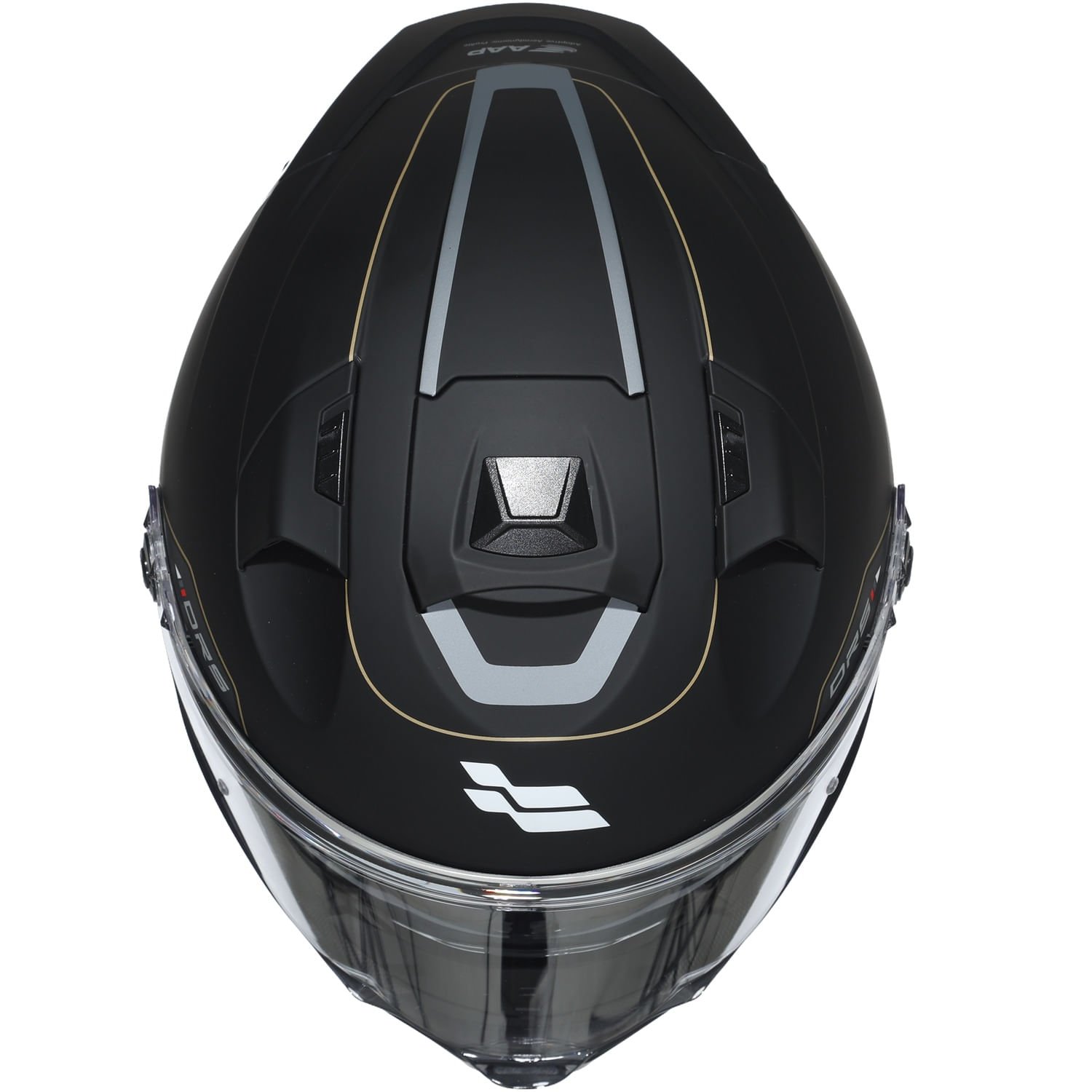 XTR-DRS ECE-2206 XTRONG-GP DROP NEGRO-GRIS MATE VISOR DORADO XL | SKU19040 - Imagen 2