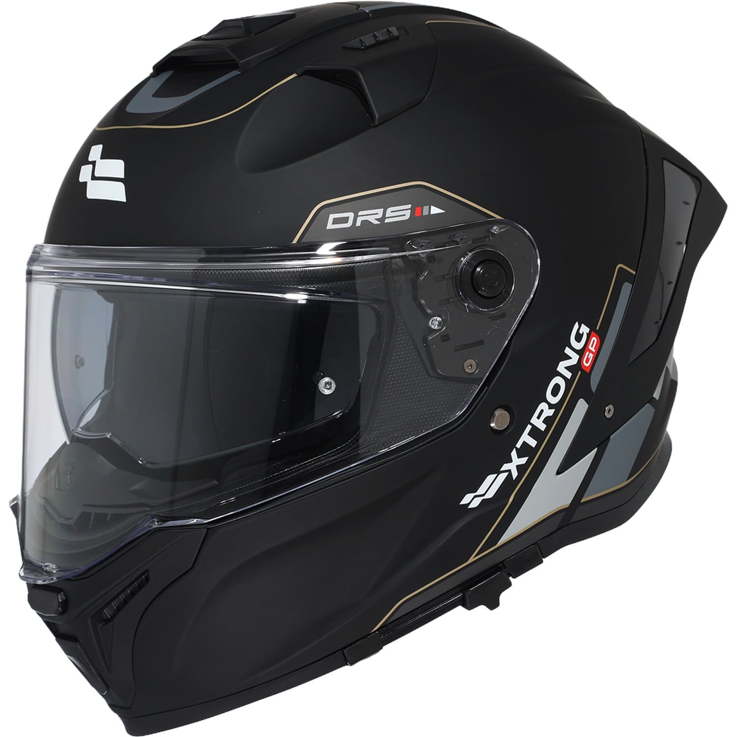XTR-DRS ECE-2206 XTRONG-GP DROP NEGRO-GRIS MATE VISOR DORADO XL | SKU19040 - Imagen 8