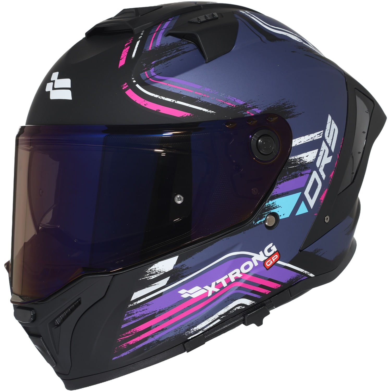 XTR-DRS ECE-2206 XTRONG-GP DOWNFORCE NEGRO-MORADO MATE VISOR MORADO M | SKU19053 - Imagen 2