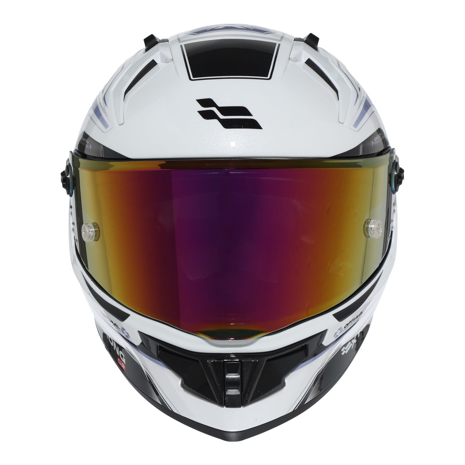 XTR-R1 ECE-2206 XTRONG-GP TOTALLY BLANCO-MORADO BRILLO VISOR MORADO M | SKU19243 - Imagen 2