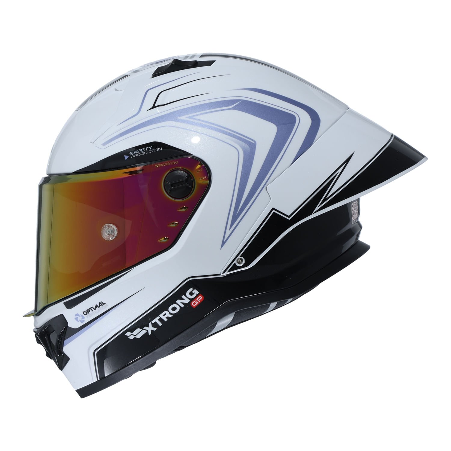 XTR-R1 ECE-2206 XTRONG-GP TOTALLY BLANCO-MORADO BRILLO VISOR MORADO M | SKU19243 - Imagen 4