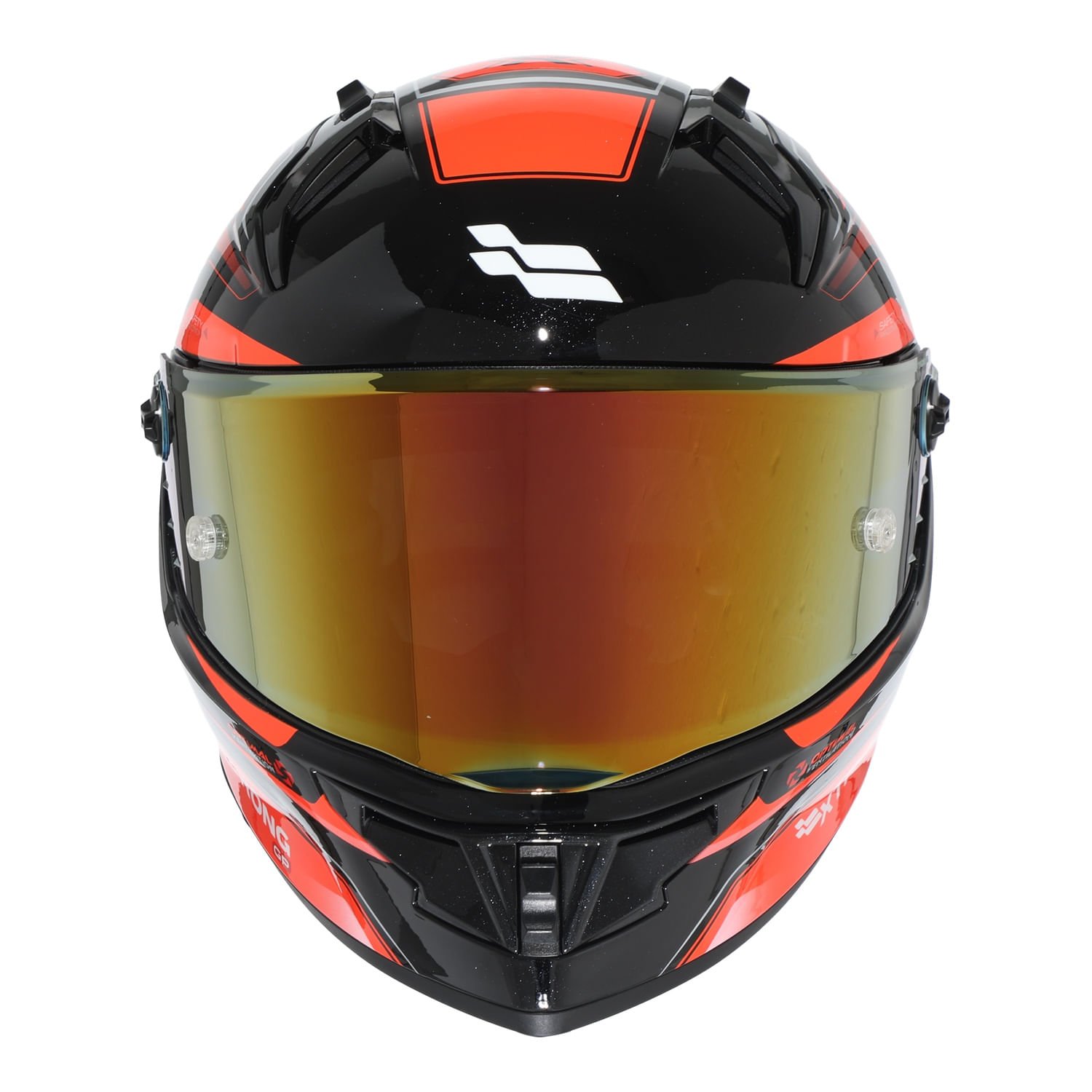 XTR-R1 ECE-2206 XTRONG-GP TOTALLY NEGRO-ROJO BRILLO VISOR ROJO M | SKU19244