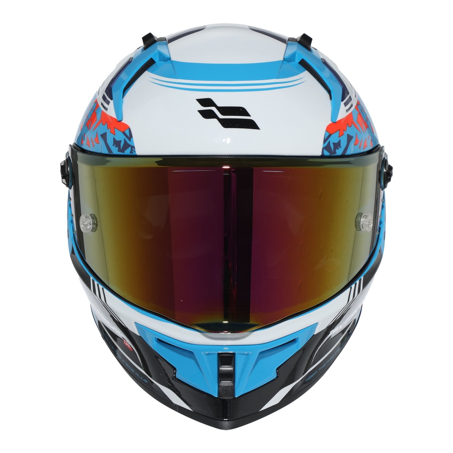 XTR-R1 ECE-2206 XTRONG-GP FRAGMENT ROJO-AZUL BRILLO VISOR ROJO L | SKU19248