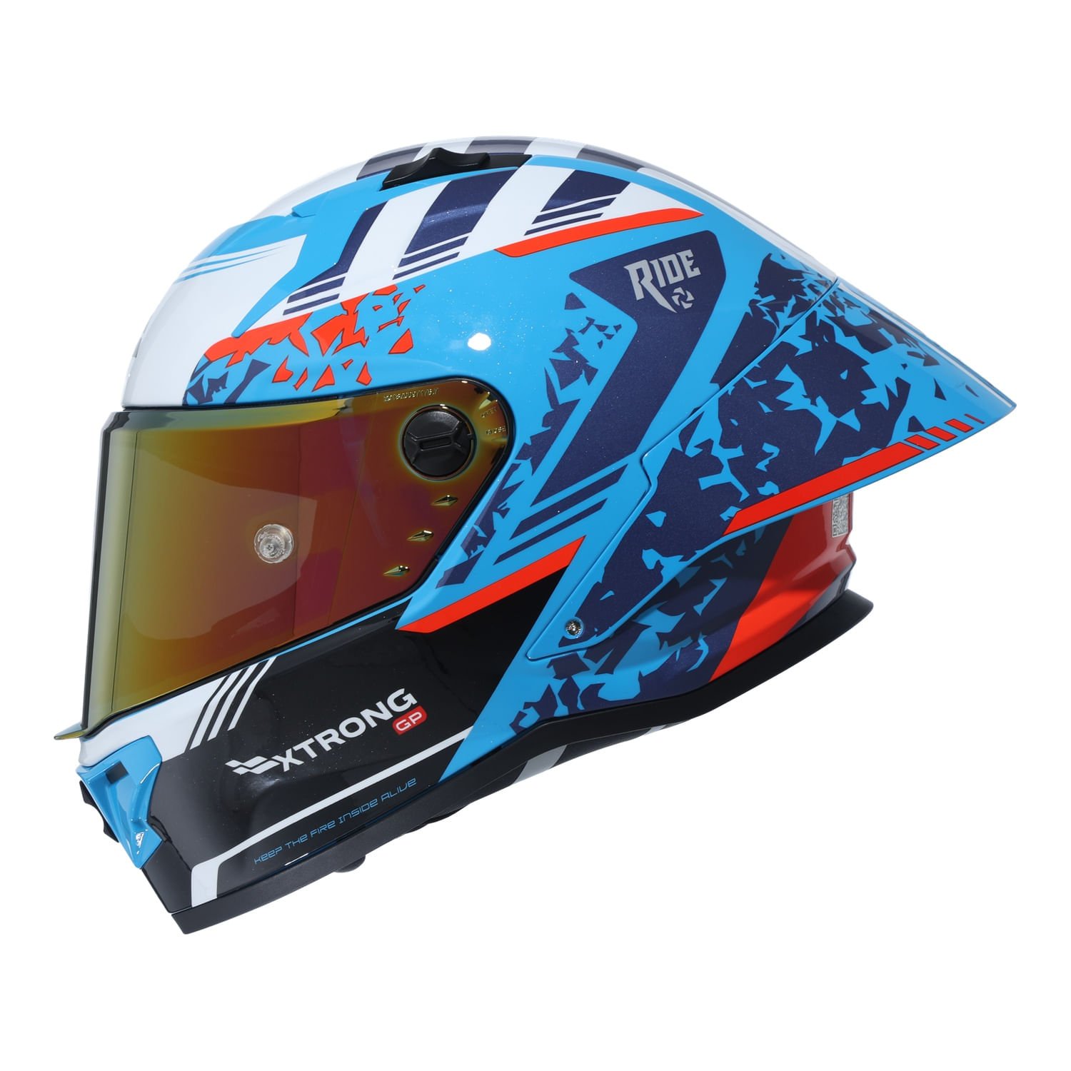 XTR-R1 ECE-2206 XTRONG-GP FRAGMENT ROJO-AZUL BRILLO VISOR ROJO L | SKU19248 - Imagen 3